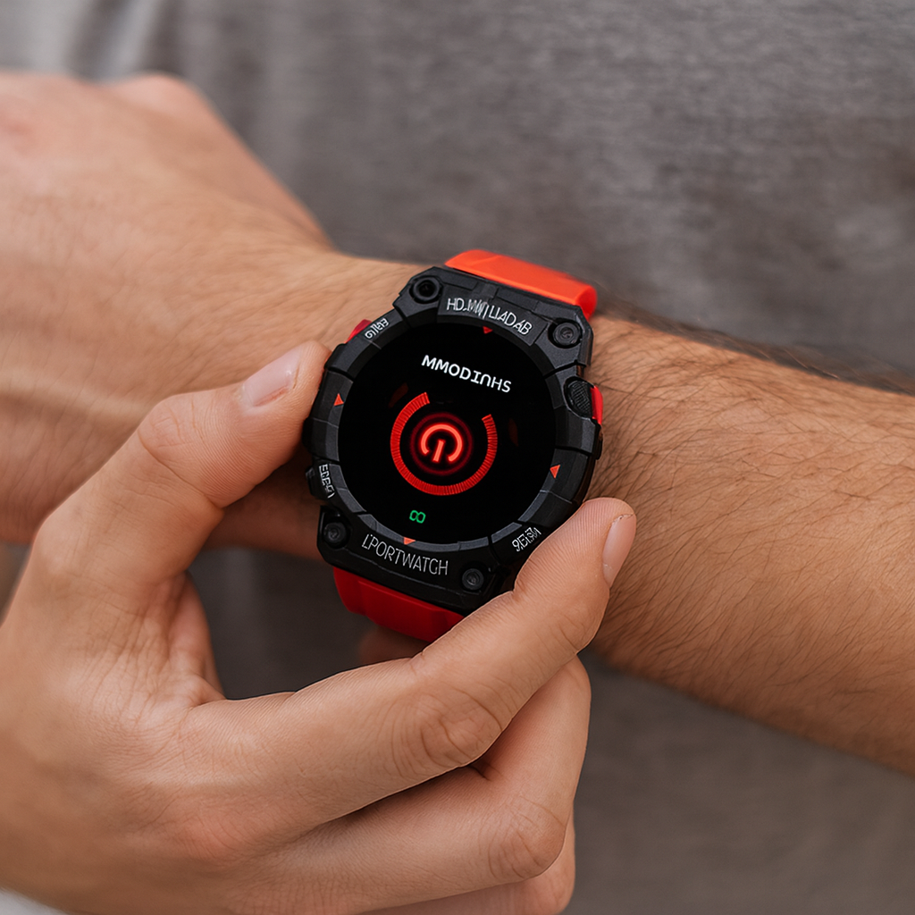 Vattentät Smartwatch med Fitness-Tracking