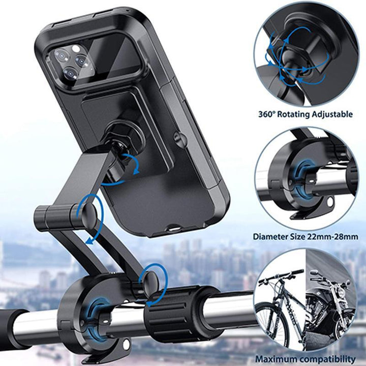 15W Powerbank-Vattentålig hållare för cykelstyret