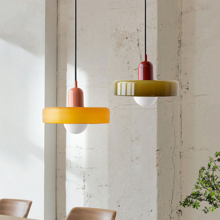 Färgglad Bauhaus-stil Pendellampa - StiloGlas | Karnz