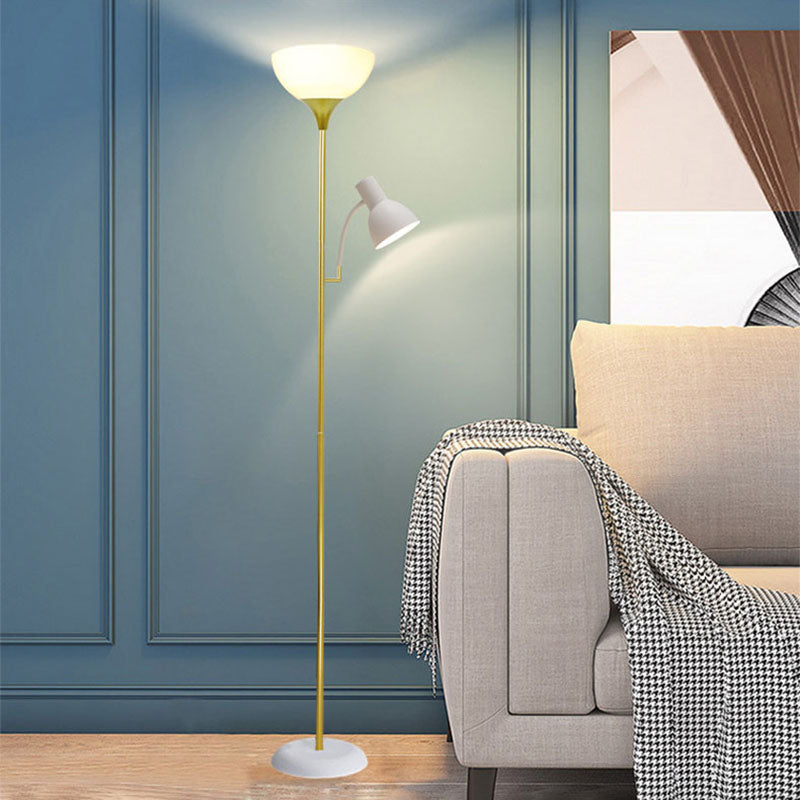 Golvlampa med dubbel ljusstyrka | Minimalistisk järndesign