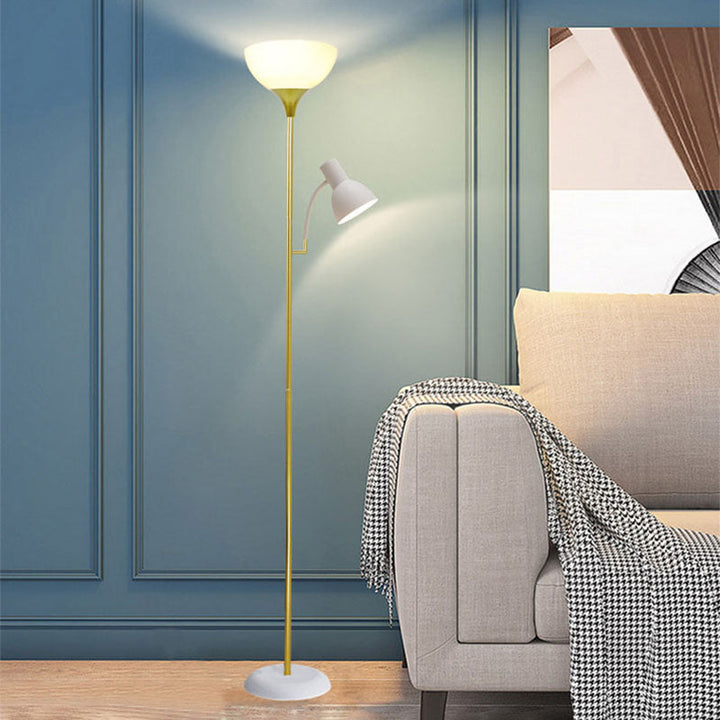 Golvlampa med dubbel ljusstyrka | Minimalistisk järndesign