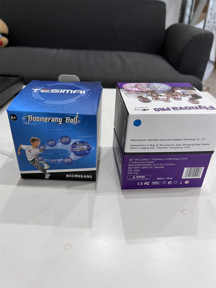 Flynova Pro flygande Boll Spin Lekhandkontrollerad Drone-Hubschrauber 360-graders roterande Mini-UFO med ljus Barnens presenter