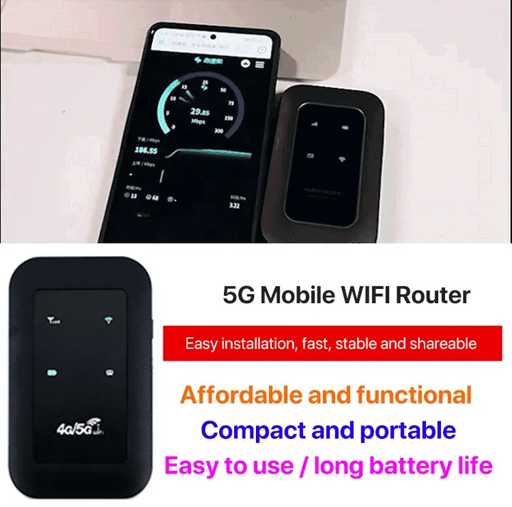 Bärbar 5G-mobilrouter – Snabb och pålitlig internetuppkoppling för unterwegs