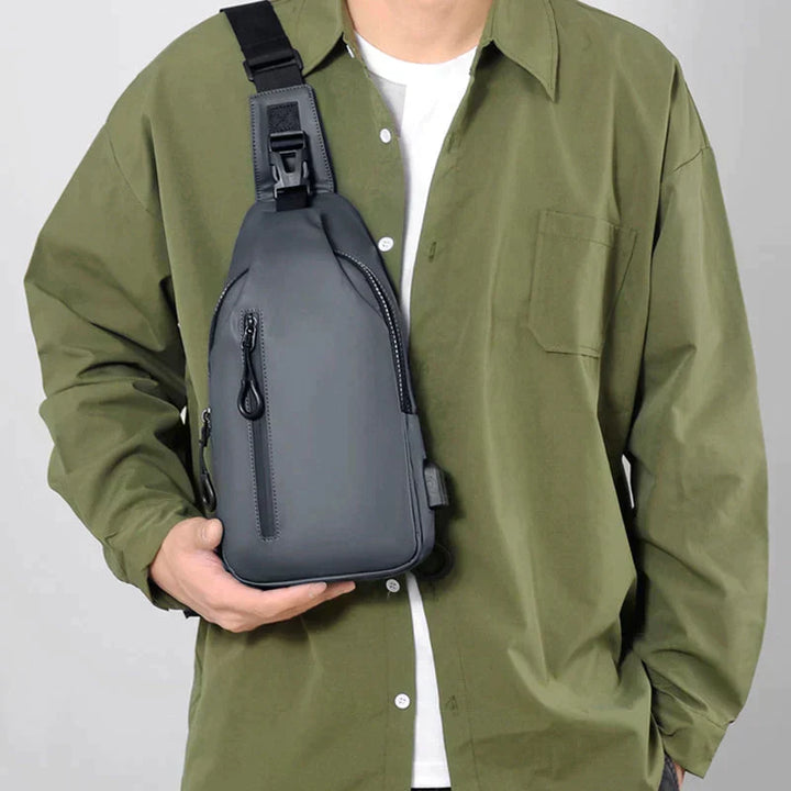 UrbanShield Vattentät Axeltasche med Stöldskyddsdesign | Karnz