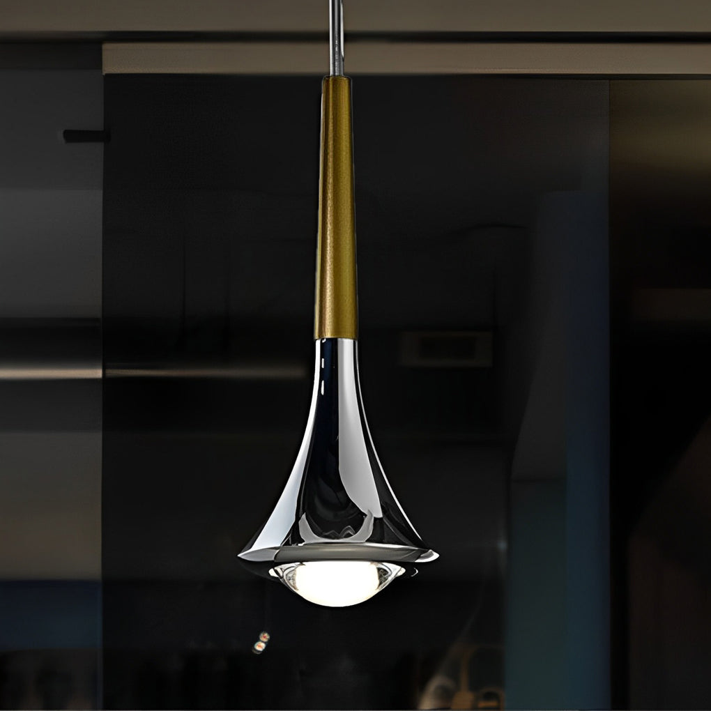 Modern LED Pendellampa i Droppform – Justerbar Metallkrona för Vardagsrum, Sovrum och Matrum | Karnz