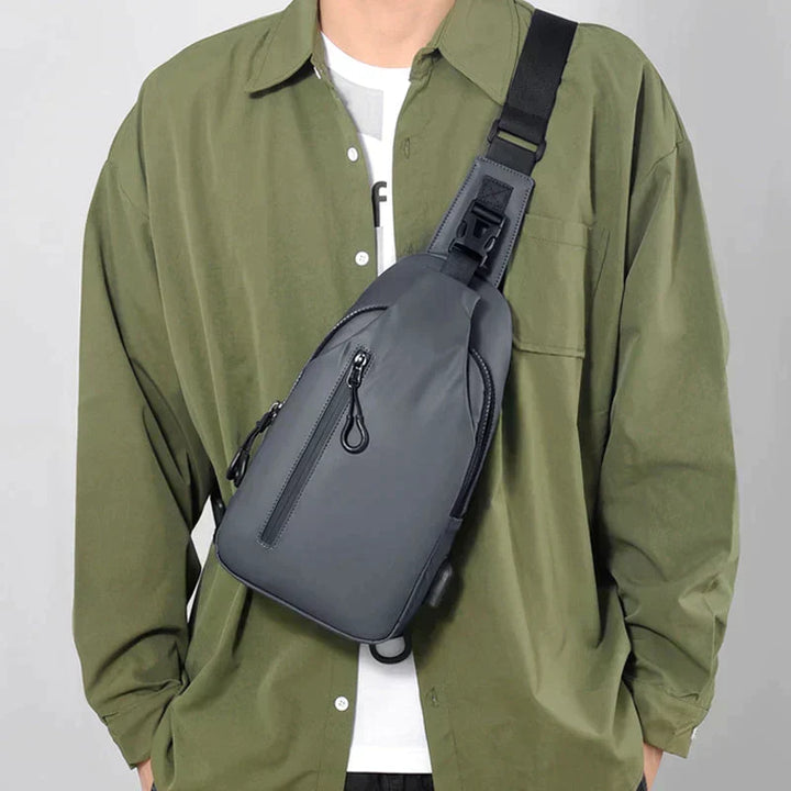 UrbanShield Vattentät Axeltasche med Stöldskyddsdesign | Karnz