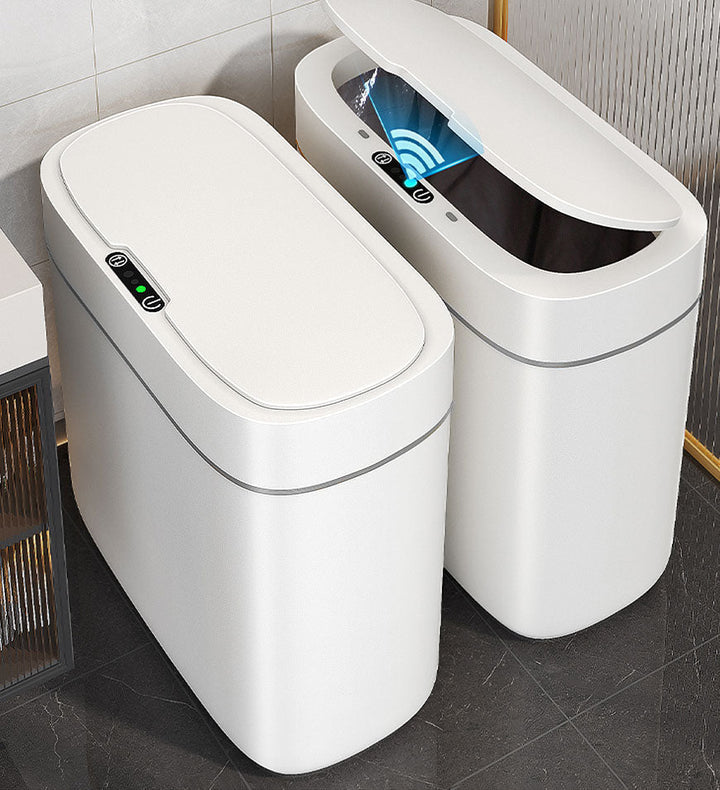 Sandsberg® 3 Gallon vattentät automatisk smal papperskorg med lock Z64