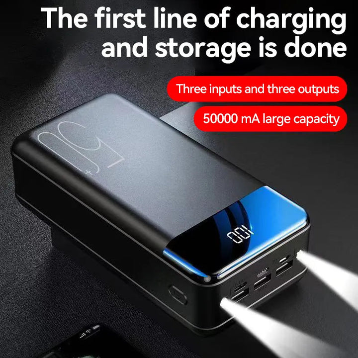 50.000mAh Powerbank med snabbladdningsfunktion | Karnz