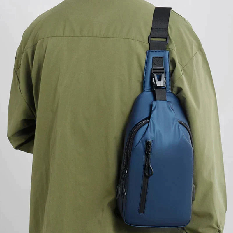 UrbanShield Vattentät Axeltasche med Stöldskyddsdesign | Karnz