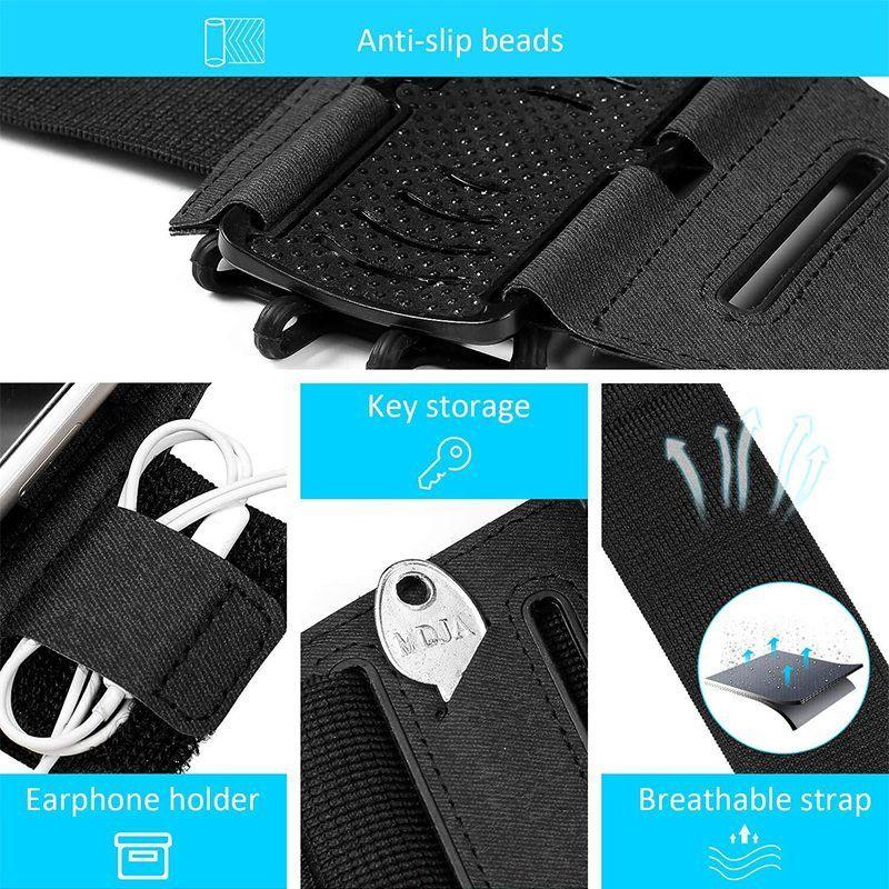 180° vridbart mobilarmband för löpning