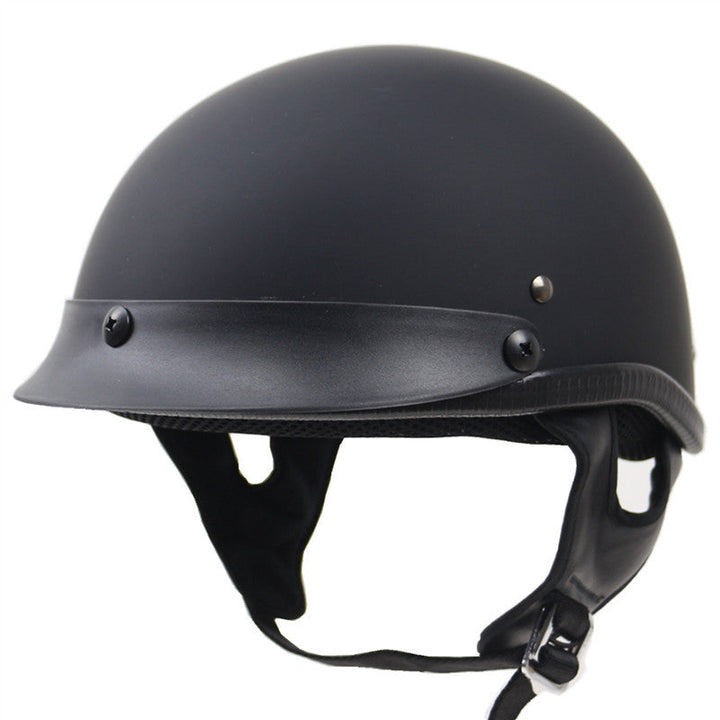 Klassisk Low-Profile Motorcykelhjälm Karnz
