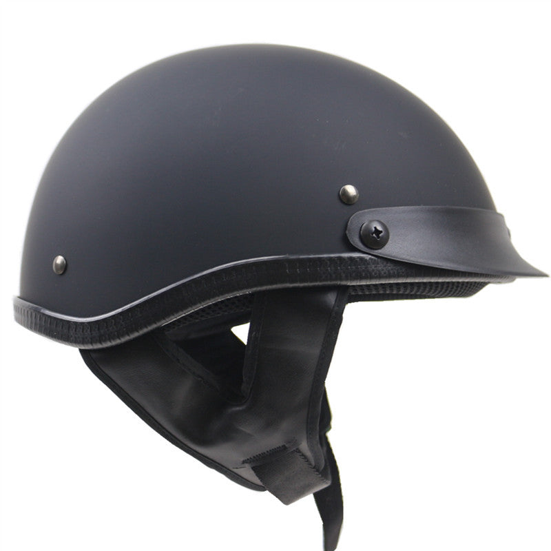 Klassisk Low-Profile Motorcykelhjälm Karnz