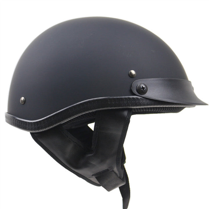 Klassisk Low-Profile Motorcykelhjälm Karnz