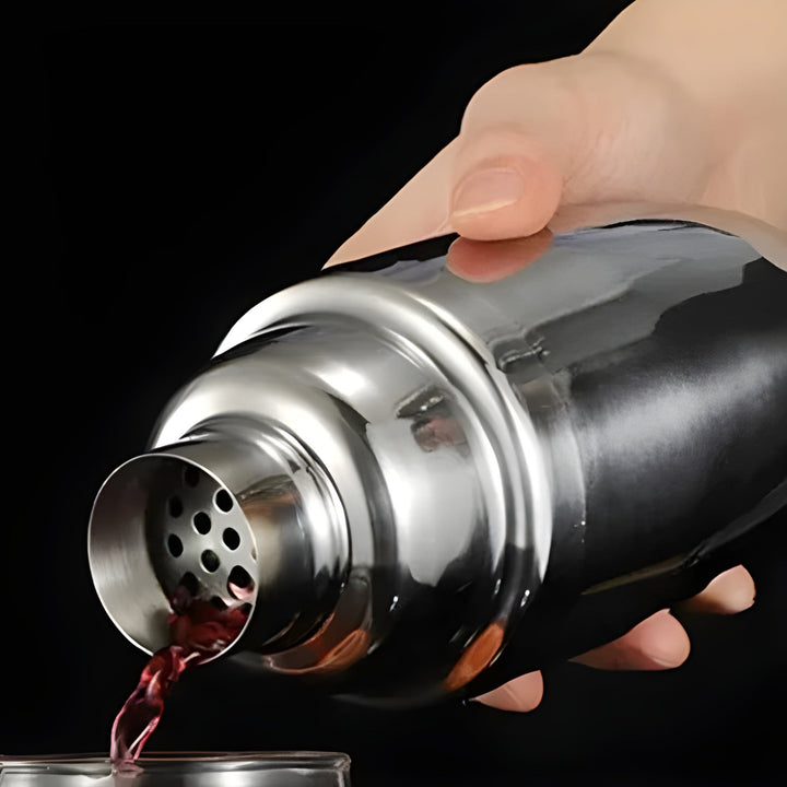 Cocktailshaker-set i rostfritt stål – 10-delat premium bartenderset | Perfekt för mixade drycker och fester