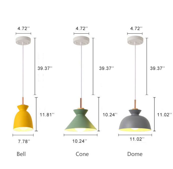 Karnz | AuroraLite Nordic Pendellampa | Metalldesign | 1-lampa | Moderna färgalternativ
