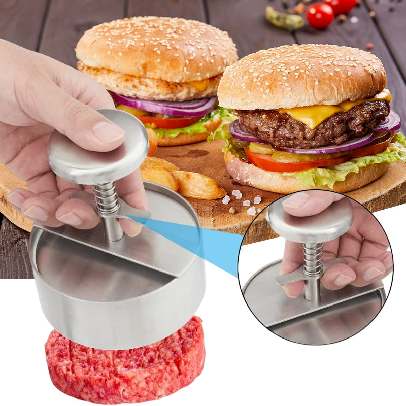 Manuell köttpress för hamburgarpatties
