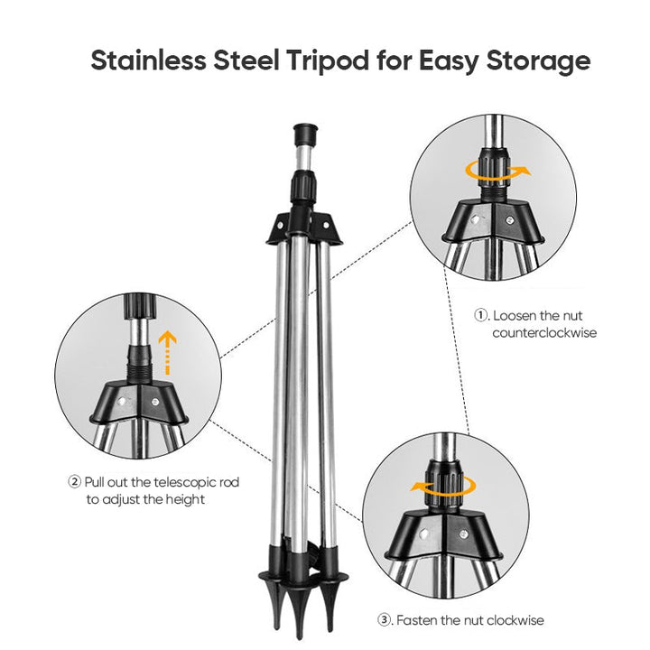 Roterande tripod sprinkler | Karnz