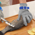 Rostfritt stål mesh metall laboratorium skyddshandskar