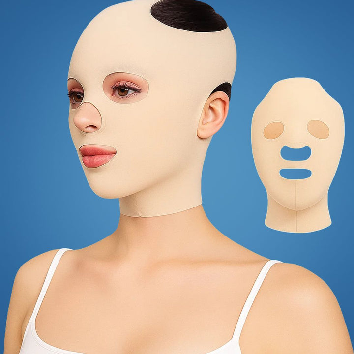 FirmLift | Anti-rynkor ansiktslyftmask – Återanvändbar kompression – Mjuk ergonomisk passform – Uppstramande och fastande över natten för mogen hud Karnz