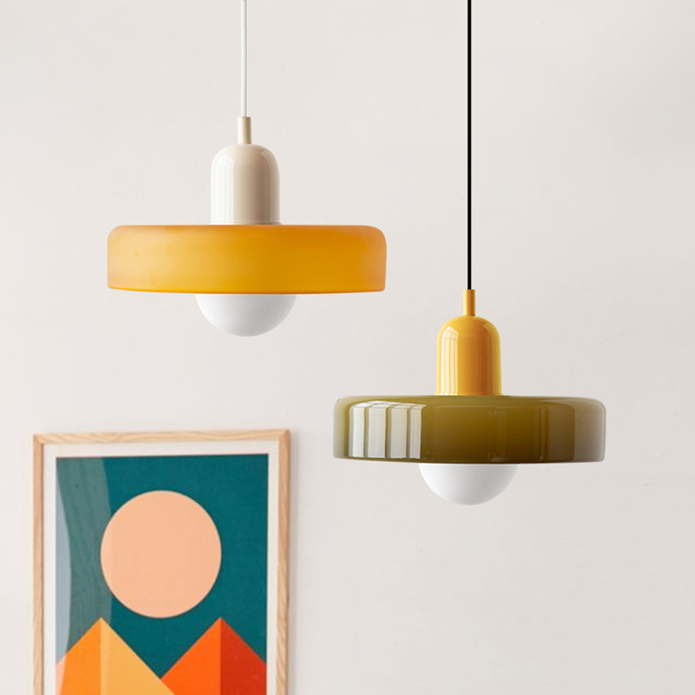 Färgglad Glas Pendellampa - BauLume | Karnz