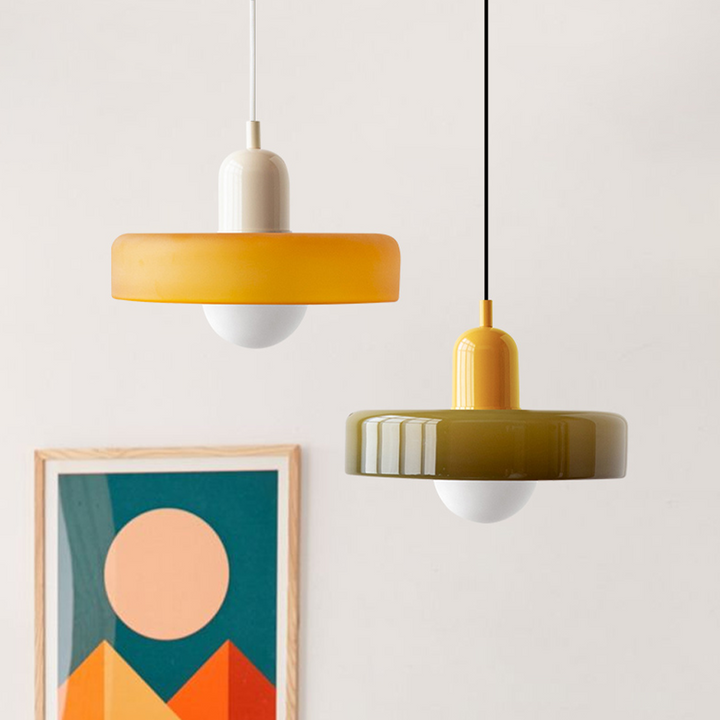 Färgglad Glas Pendellampa - BauLume | Karnz