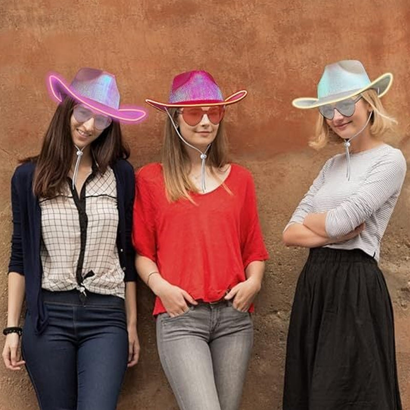 LED-Cowboy-Partyhatt
