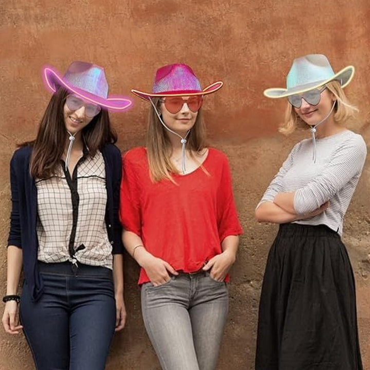 LED-Cowboy-Partyhatt