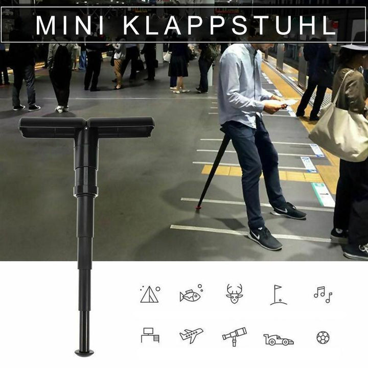 Bärbar Mini Fällstol för Kö i Utomhus m.m.