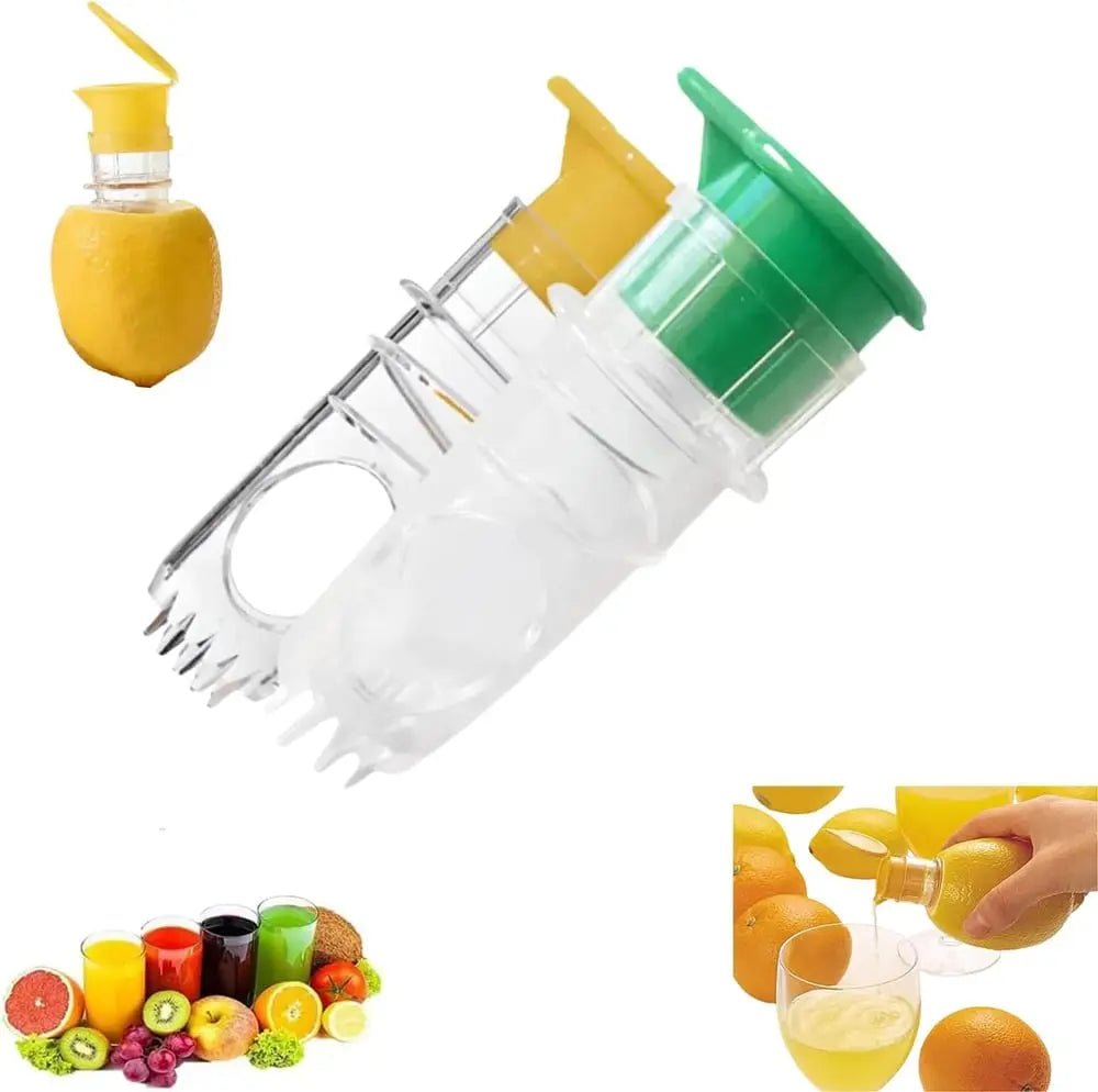 2-delars citrussaftpress-set med skruvanslutning – Färsk juice överallt och när som helst!