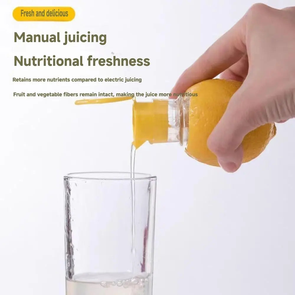 2-delars citrussaftpress-set med skruvanslutning – Färsk juice överallt och när som helst!
