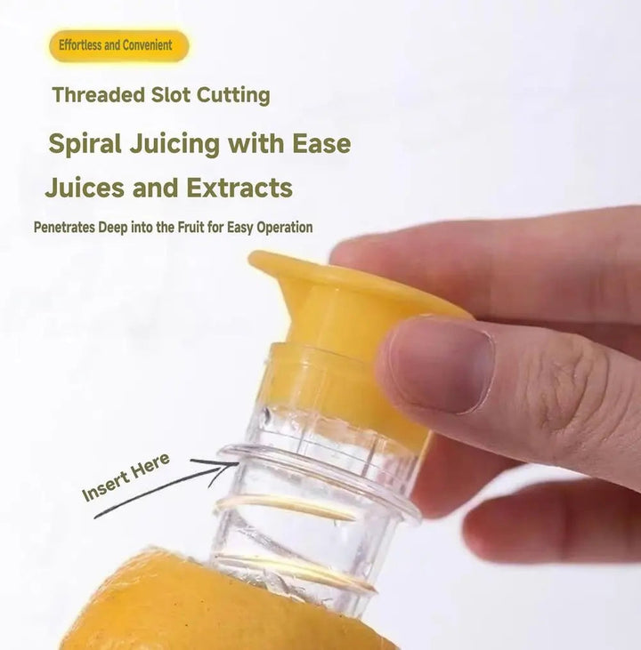 2-delars citrussaftpress-set med skruvanslutning – Färsk juice överallt och när som helst!