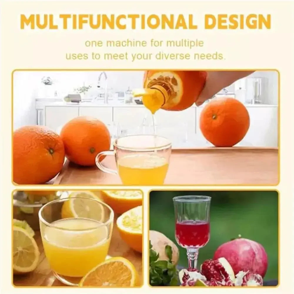2-delars citrussaftpress-set med skruvanslutning – Färsk juice överallt och när som helst!