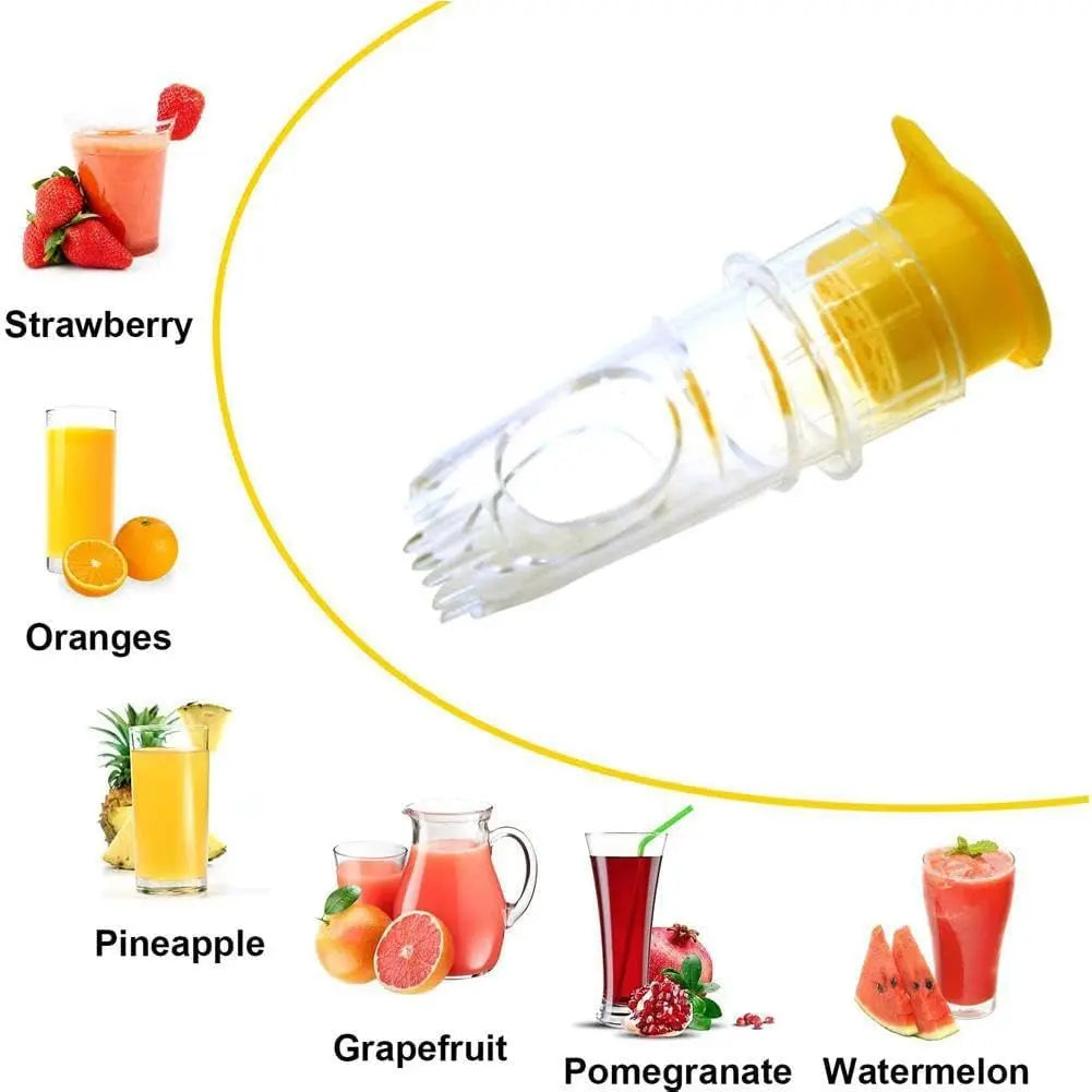 2-delars citrussaftpress-set med skruvanslutning – Färsk juice överallt och när som helst!