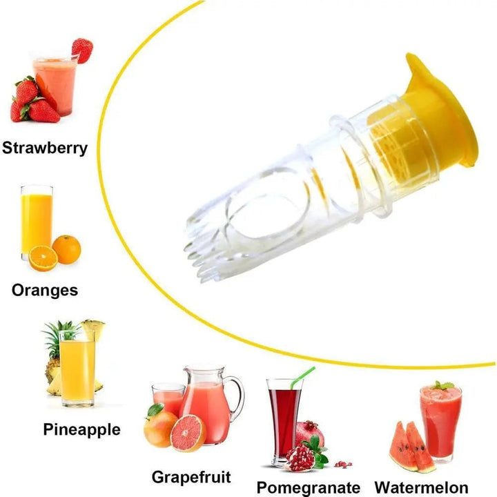 2-delars citrussaftpress-set med skruvanslutning – Färsk juice överallt och när som helst!