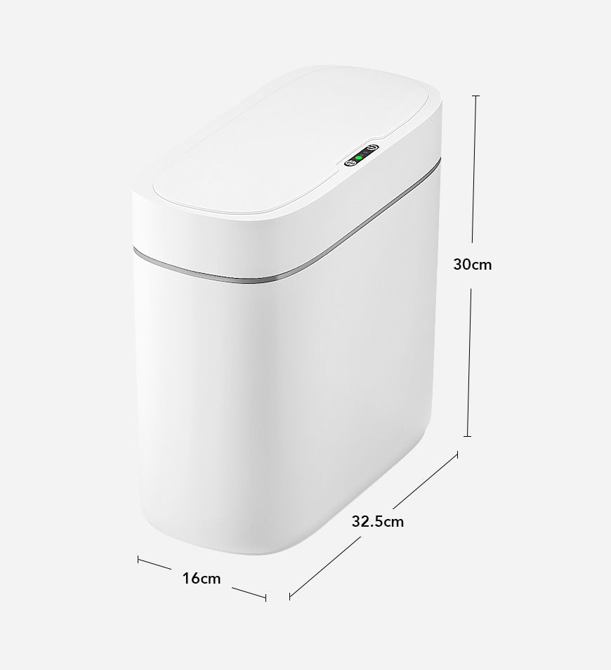 Sandsberg® 3 Gallon vattentät automatisk smal papperskorg med lock Z64