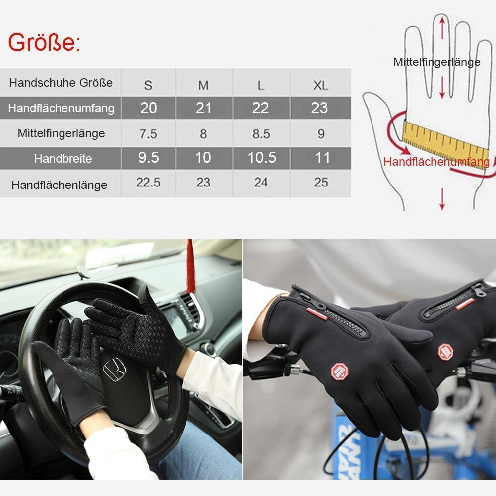 Högkvalitativa, varma, vindtäta och vattentäta touchscreen-handskar, Unisex