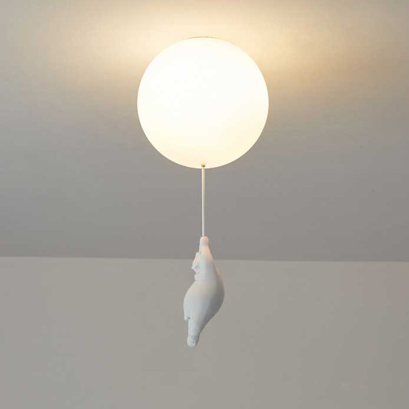 SkyDream Barntaklampa med Björn och Ballong - Lekfull Design och energieffektiv LED-belysning | Karnz