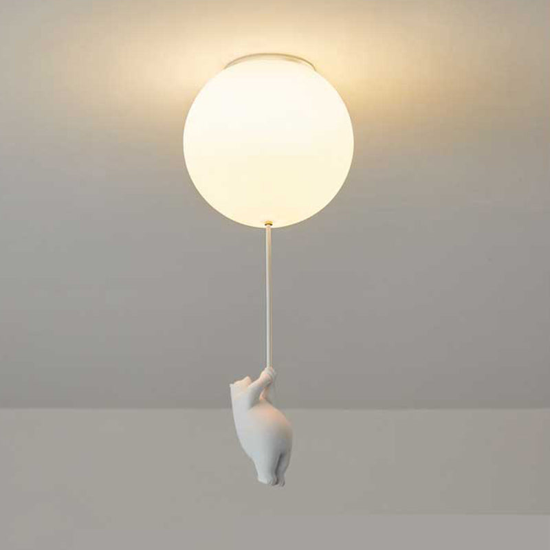 SkyDream Barntaklampa med Björn och Ballong - Lekfull Design och energieffektiv LED-belysning | Karnz
