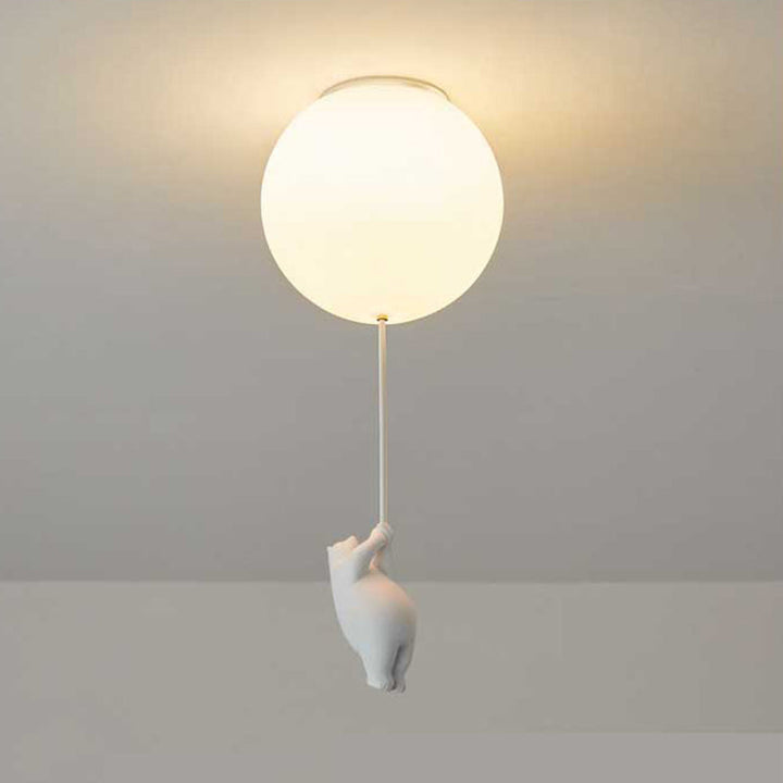 SkyDream Barntaklampa med Björn och Ballong - Lekfull Design och energieffektiv LED-belysning | Karnz
