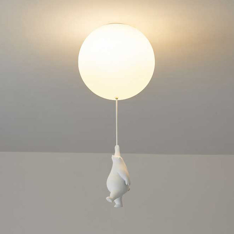 SkyDream Barntaklampa med Björn och Ballong - Lekfull Design och energieffektiv LED-belysning | Karnz