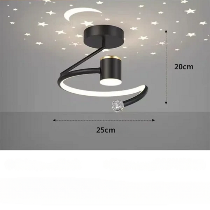 LED Taklampa med Stjärnhimmel – Modernt Kandelaber Design för Barnrum och Vardagsrum | Karnz