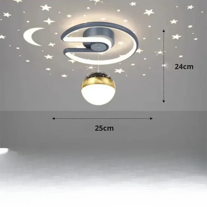 LED Taklampa med Stjärnhimmel – Modernt Kandelaber Design för Barnrum och Vardagsrum | Karnz