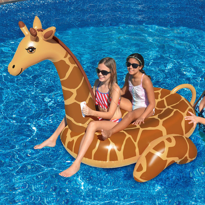 Unisex Uppblåsbar Giraff-Simma Karnz