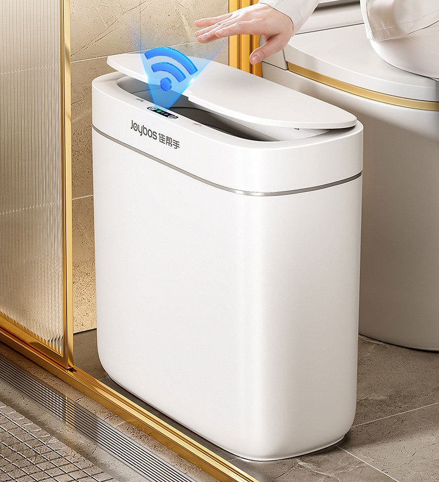 Sandsberg® 3 Gallon vattentät automatisk smal papperskorg med lock Z64