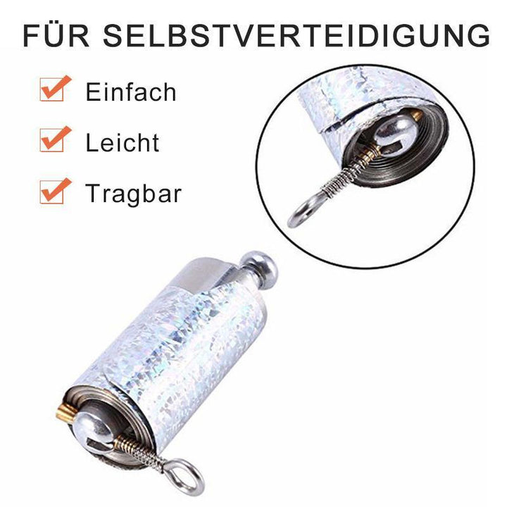 Bärbar metallstav för självförsvar och magi