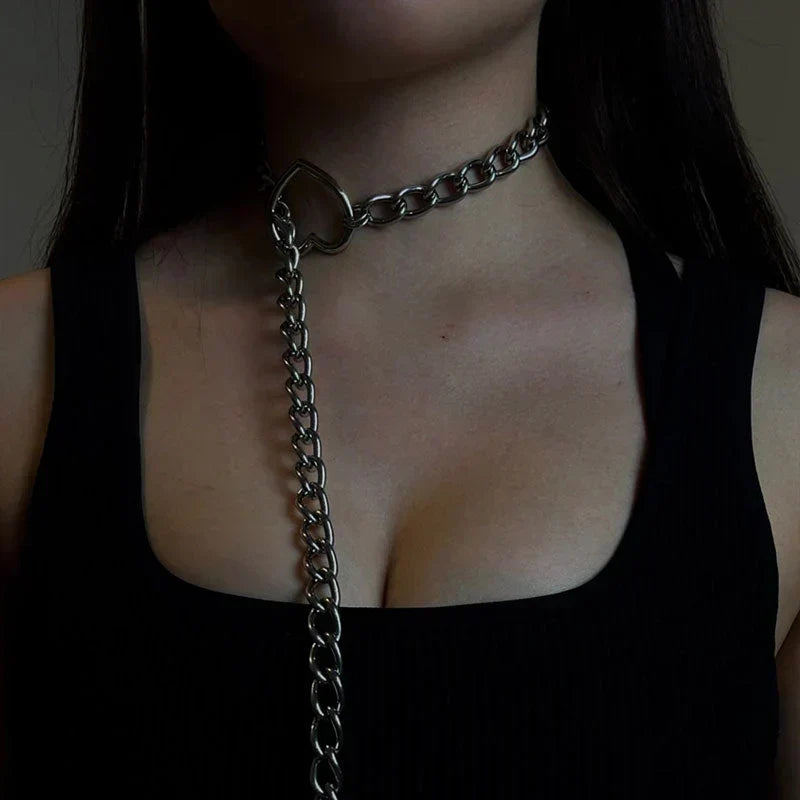 Gothic-Punk-Herzkette