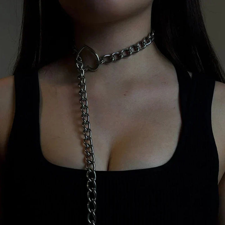 Gothic-Punk-Herzkette