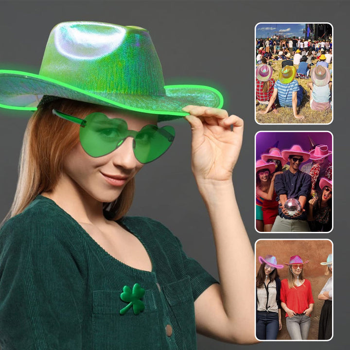 LED-Cowboy-Partyhatt