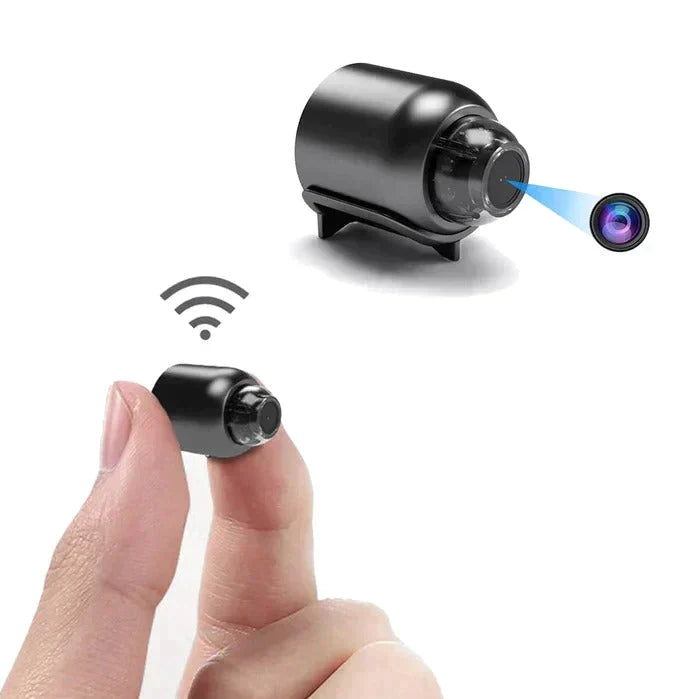 Pack x2 Liten WiFi Säkerhetskamera Nattvision Trådlös HD Barn Djur Säkerhetsövervakning