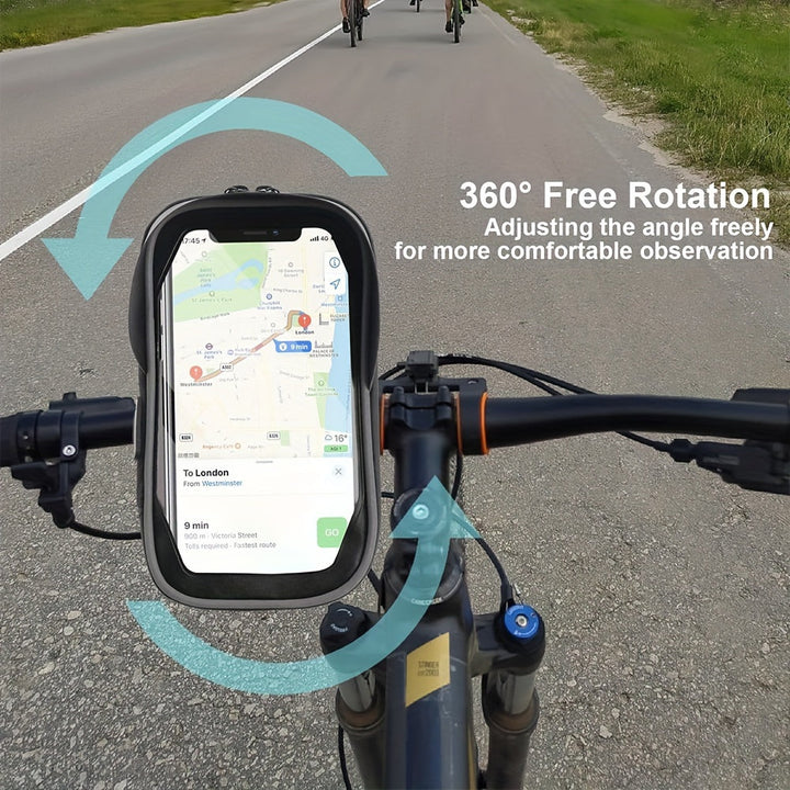 Vattentålig telefonhållare för cykel och motorcykel – 360° roterbar och passar för 4,5–6,4 tum | Karnz